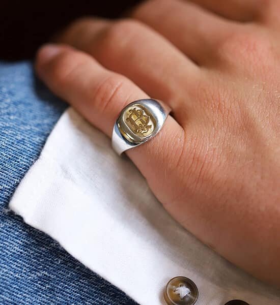 Chevalière Argent Massif Mathéo Polie